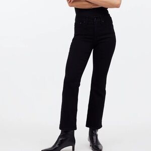 Madewell Kick Out Crop Jeans 27 Petite Black‎